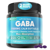 LILICARE GABA Calm Softgels 1000MG front view of bottle