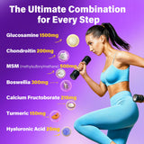 LILICARE Glucosamine Chondroitin Gummies displayed with fresh mango