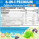 LILICARE Kids Calcium Gummies grape flavour close-up
