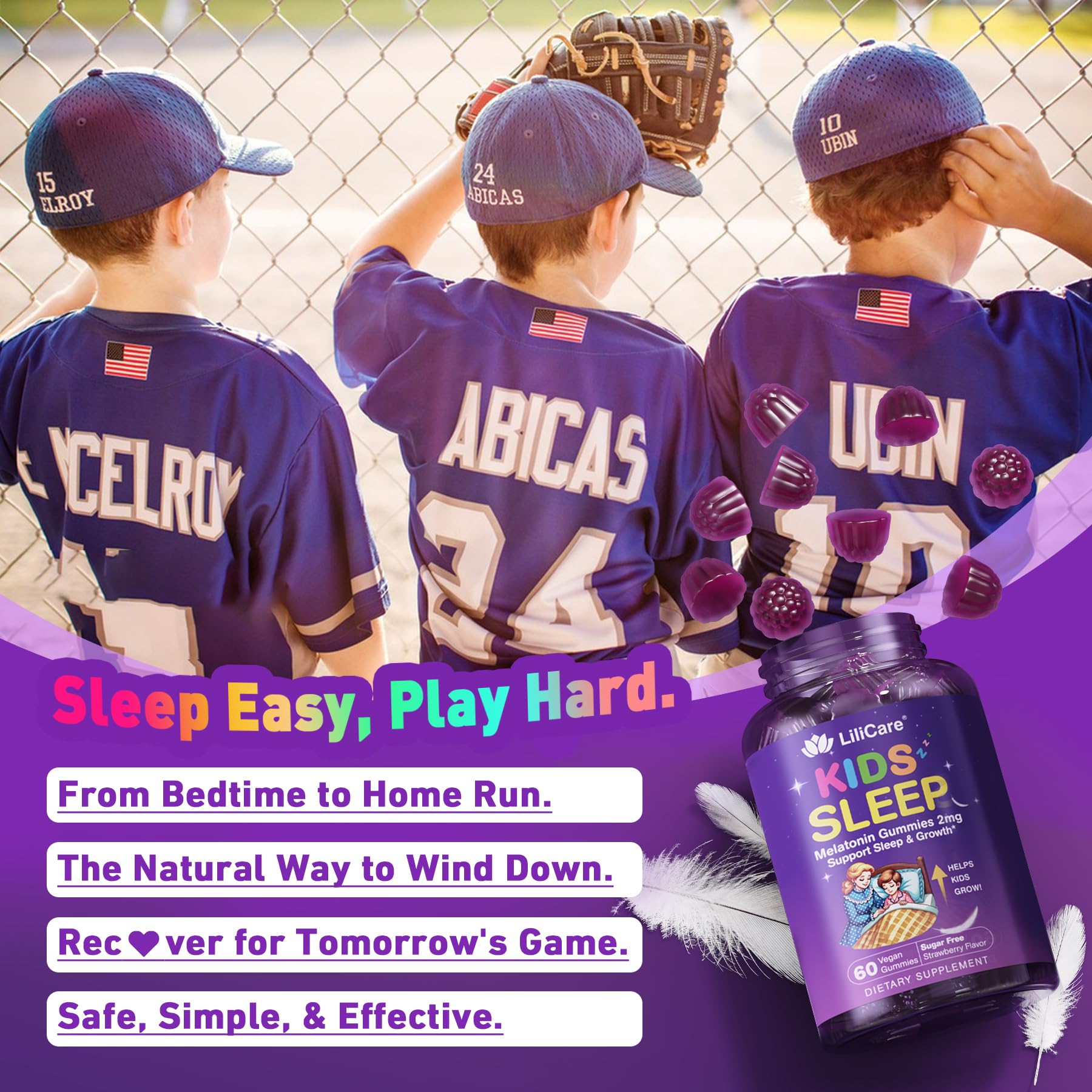 LILICARE Kids Melatonin Gummies in a child's hand