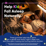LILICARE Kids Reishi Mushroom Sleep Gummies back view with ingredient list