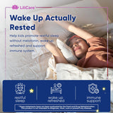 LILICARE Kids Reishi Mushroom Sleep Gummies in a bowl, showcasing gummies
