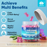 LILICARE L-Theanine Calm Gummies lifestyle scene with a daily wellness setup