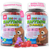 LILICARE Liposomal Saffron Gummies for Kids front view with mixed berry flavour
