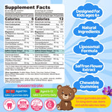 LILICARE Liposomal Saffron Gummies for Kids packaging side view