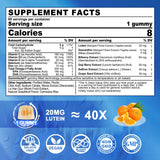 LILICARE Lutein Zeaxanthin Gummies grapefruit flavour close-up