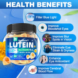 LILICARE Lutein Zeaxanthin Gummies with ingredients displayed