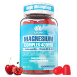LILICARE Magnesium Gummies front view with cherry flavour