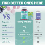 LILICARE Magnesium Gummies on a wooden table