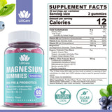 LILICARE Magnesium Gummies packaging side view
