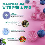 LILICARE Magnesium Gummies side view showing ingredients