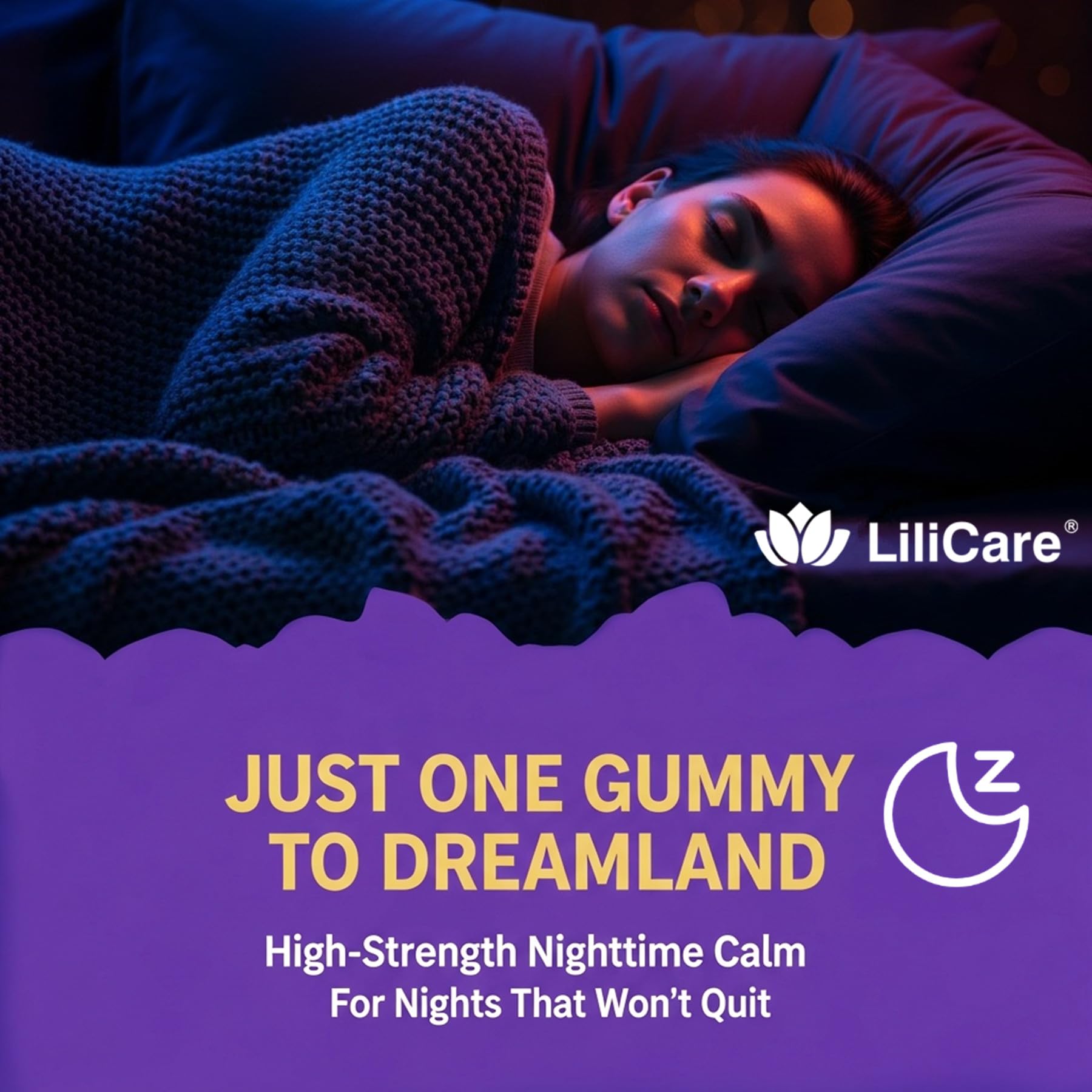LILICARE Melatonin Gummies 10mg with ingredients list