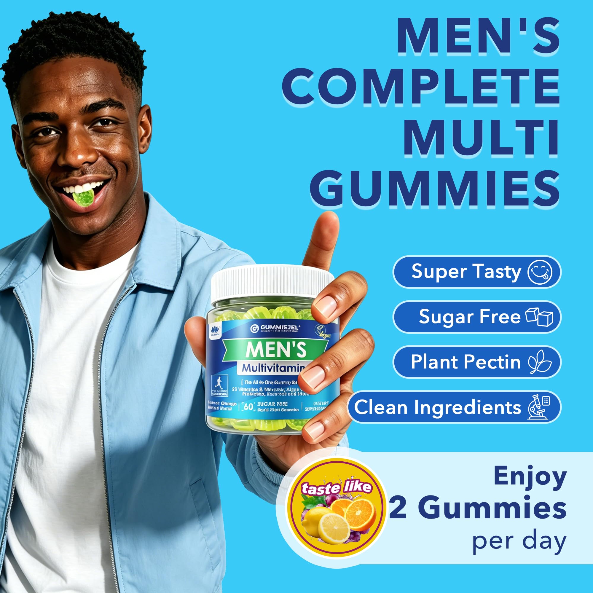 LILICARE Men's Multivitamin Gummies close-up