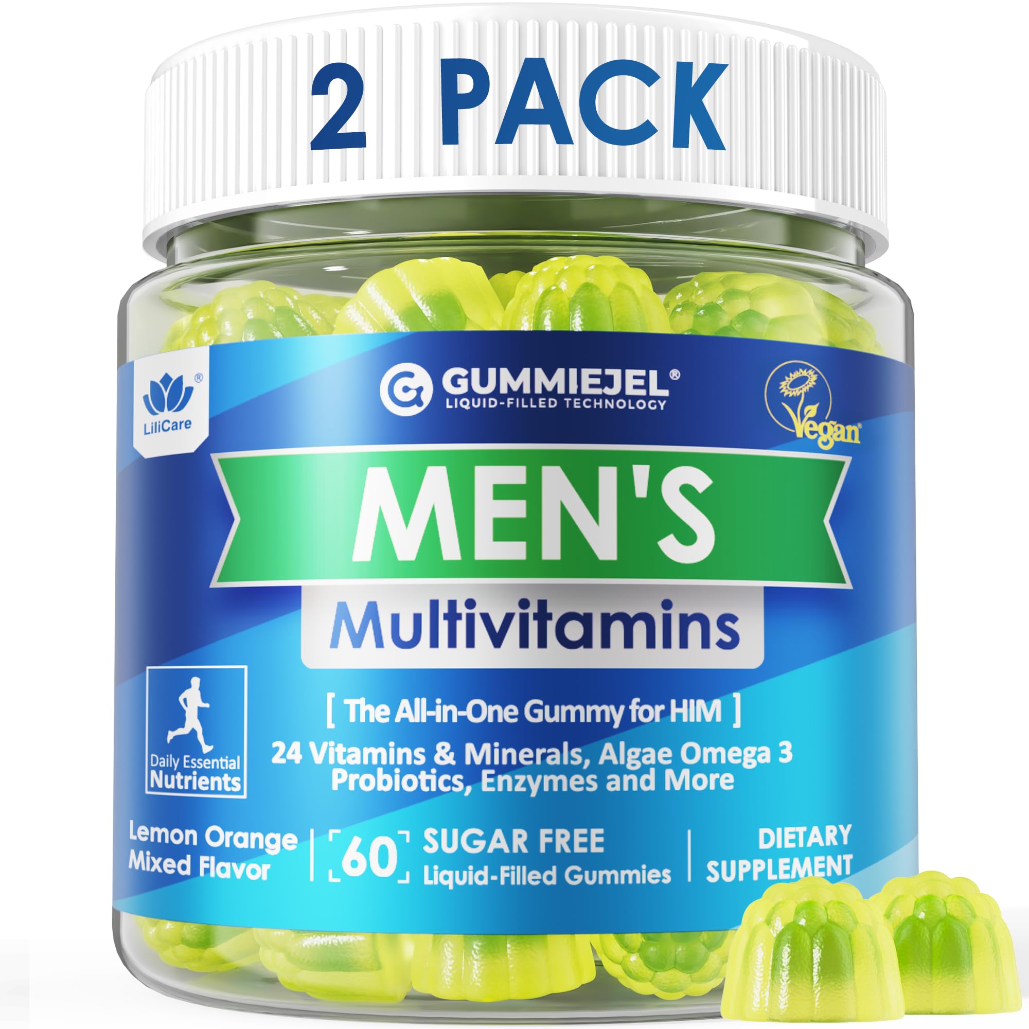 LILICARE Men's Multivitamin Gummies packaging front view