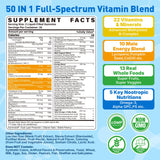 LILICARE Methylated Multivitamin for Men 50-in-1 Gummies side view