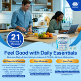 LILICARE Methylated Multivitamin Gummies with ingredients list