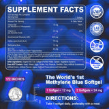 LILICARE Methylene Blue Softgels side view showing softgel
