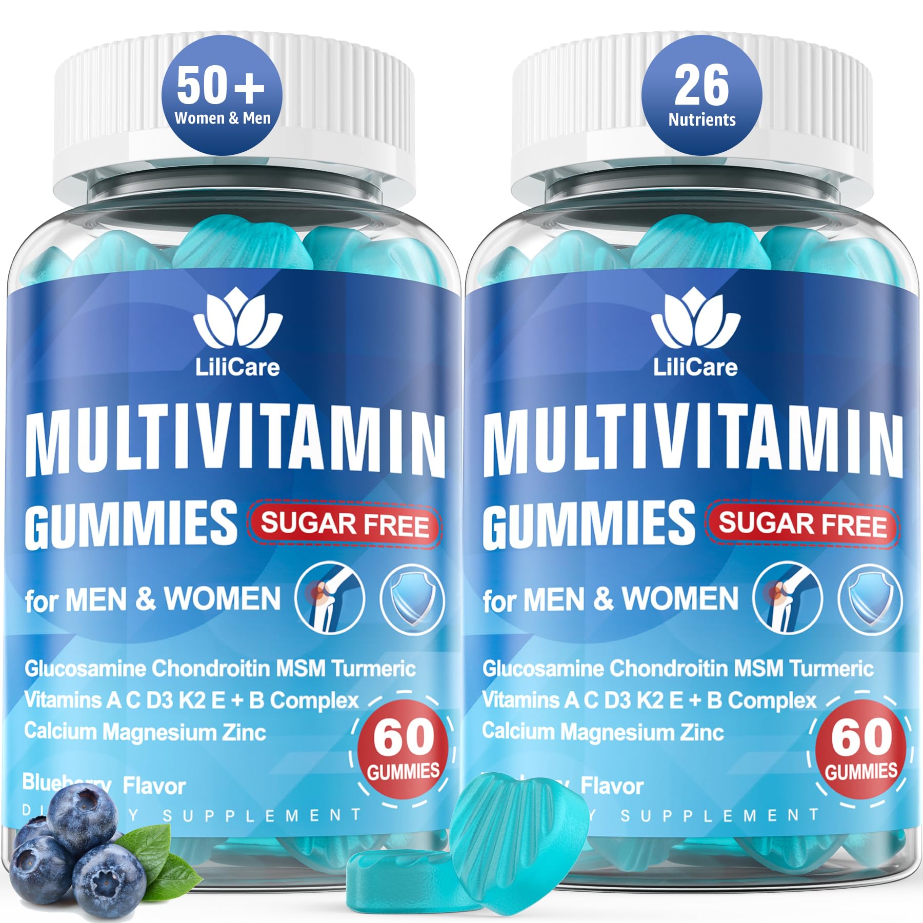 LILICARE Multivitamin Gummies front view with packaging