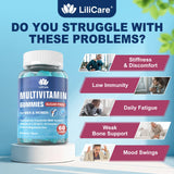 LILICARE Multivitamin Gummies side view showing nutritional information