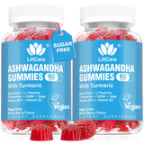 LILICARE Organic Ashwagandha Gummies front view with packaging