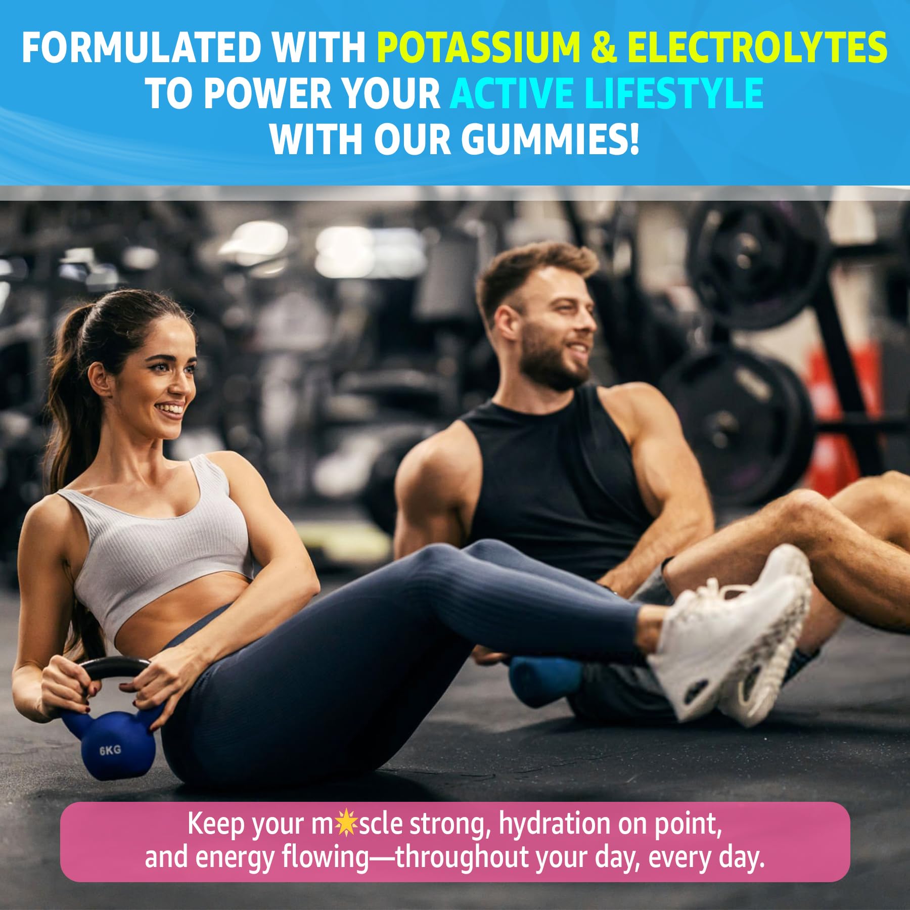 LILICARE Potassium Citrate Gummies in a bowl