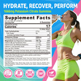 LILICARE Potassium Citrate Gummies side view with nutritional information