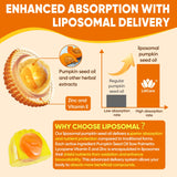 LILICARE Pumpkin Seed Oil Gummies with lifestyle background