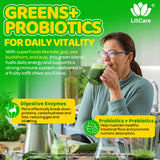 LILICARE Spirulina Supergreen Soft Chews in a bowl