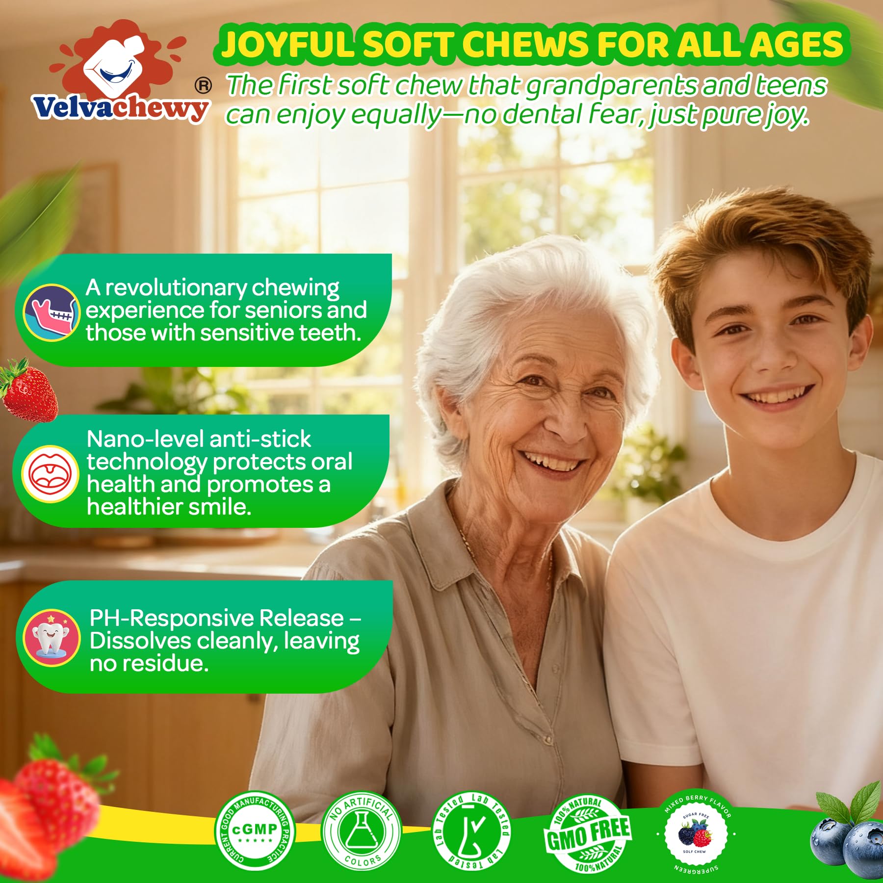 LILICARE Spirulina Supergreen Soft Chews nutritional information