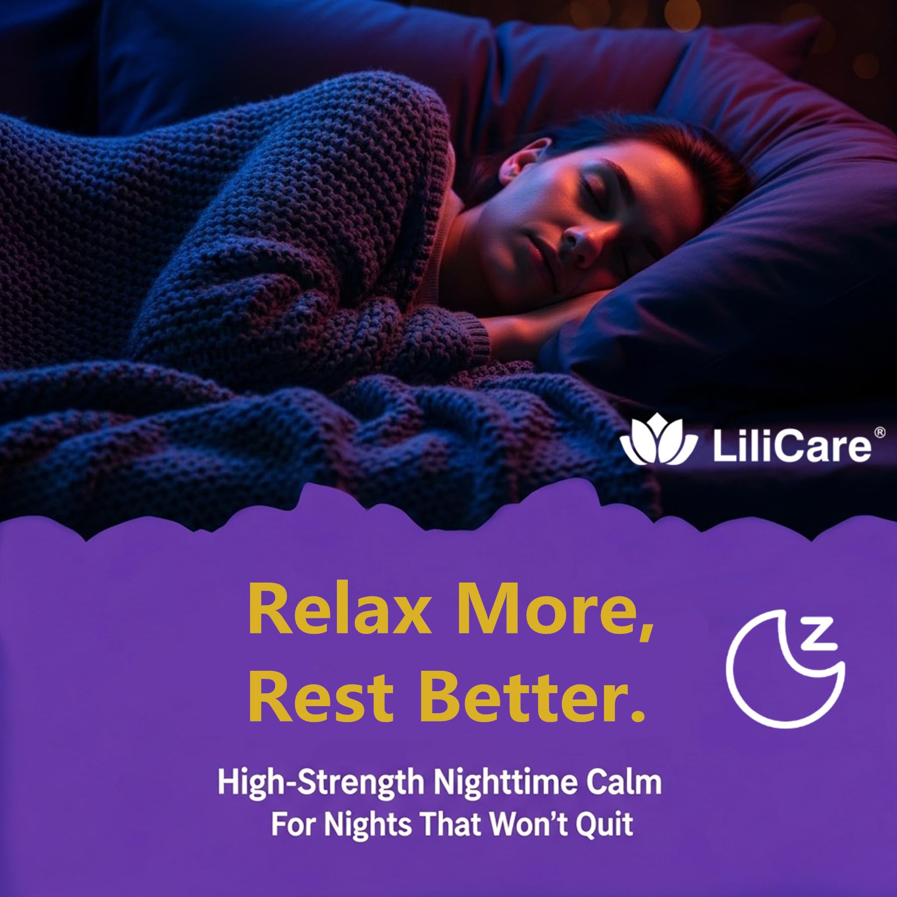 LILICARE Vegan Melatonin Gummies with a glass of water