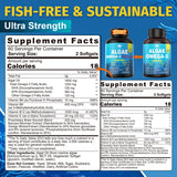 LILICARE Vegan Omega-3 Algae Oil 1200mg packaging side view