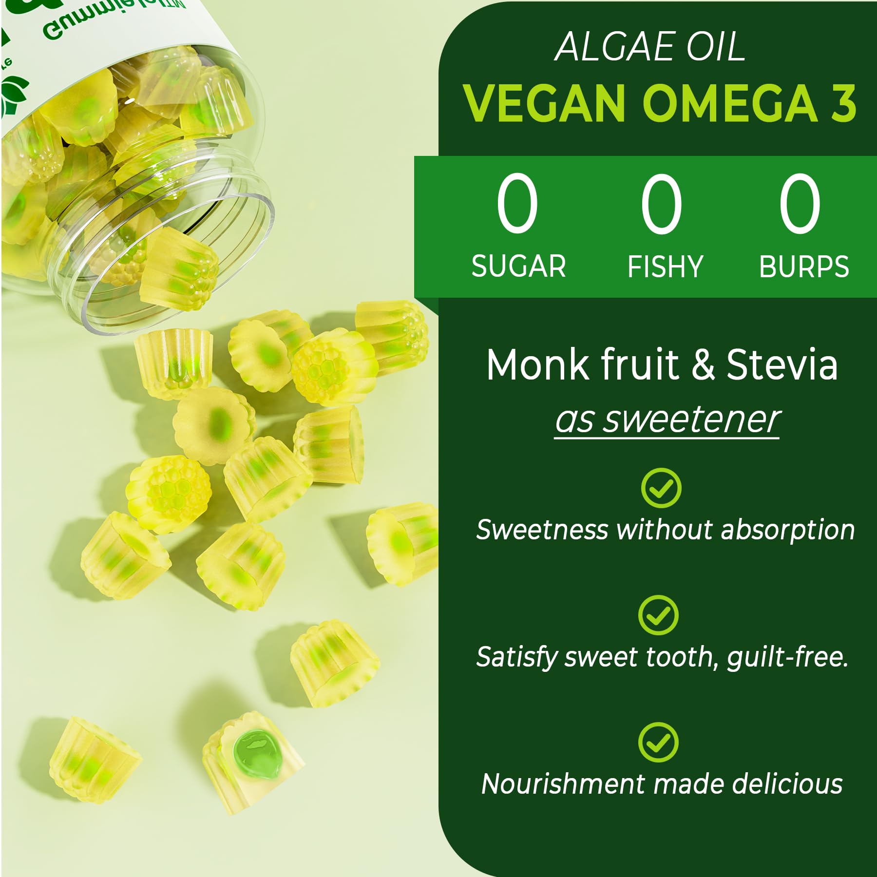 LILICARE Vegan Omega-3 Algae Oil Supplement lifestyle shot