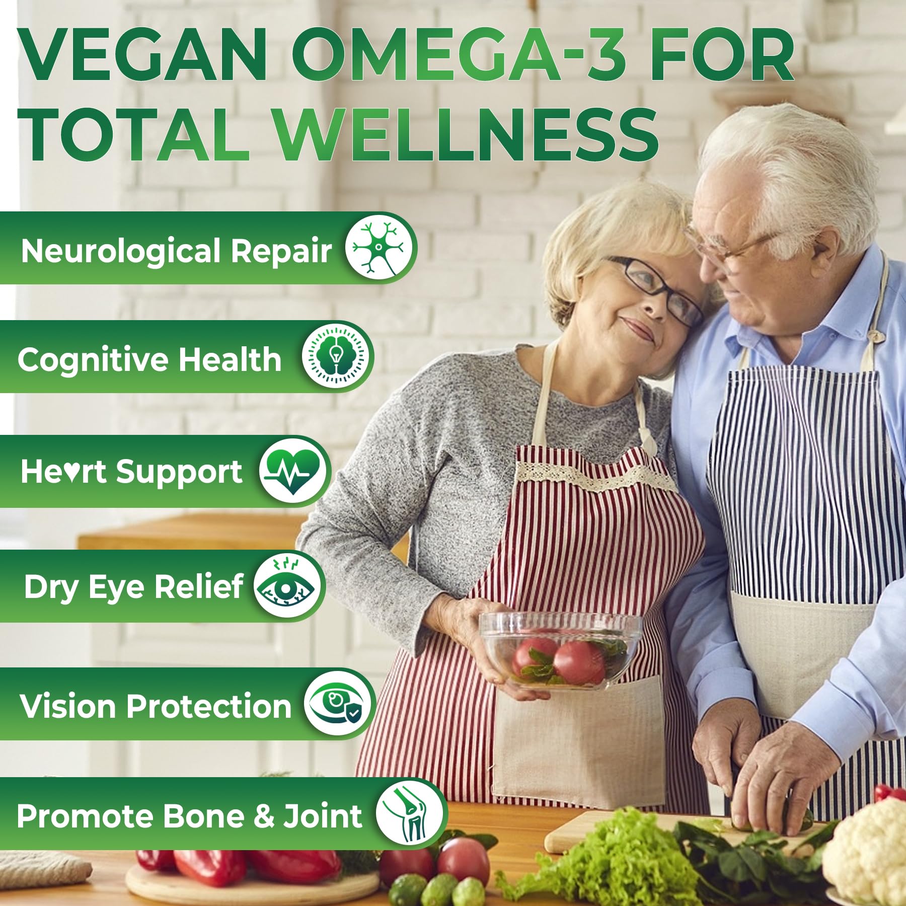 LILICARE Vegan Omega-3 Algae Oil Supplement side view