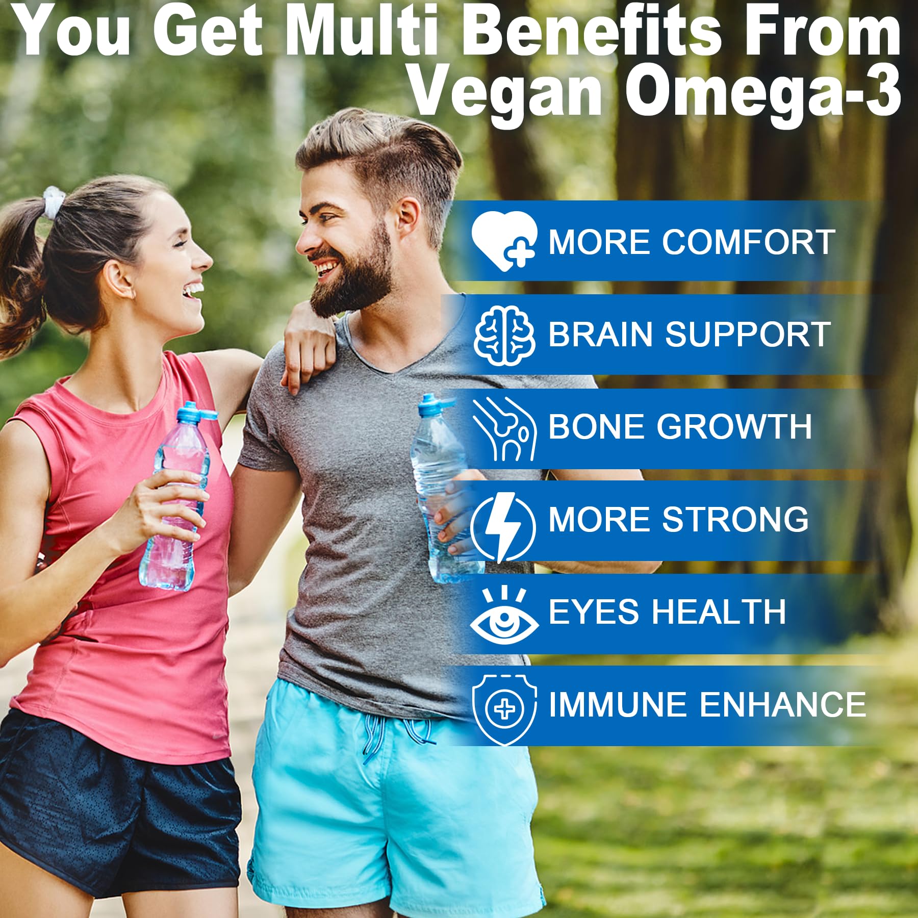 LILICARE Vegan Omega 3 Gummies with D3 and K2 ingredients