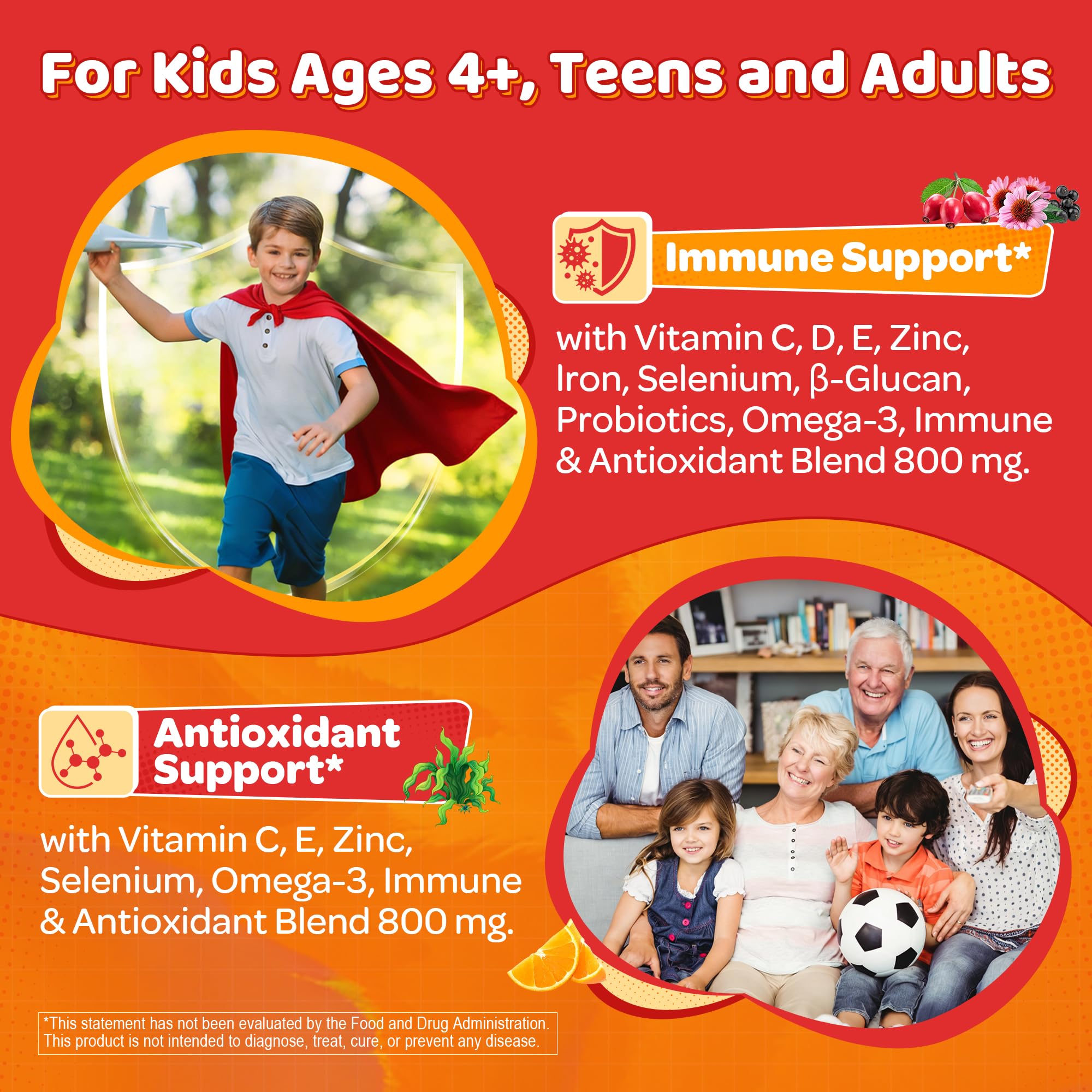 LILICARE Vitamin C Gummies natural orange flavour
