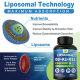 LILICARE Vitamin D3 K2 Calcium Softgels side view