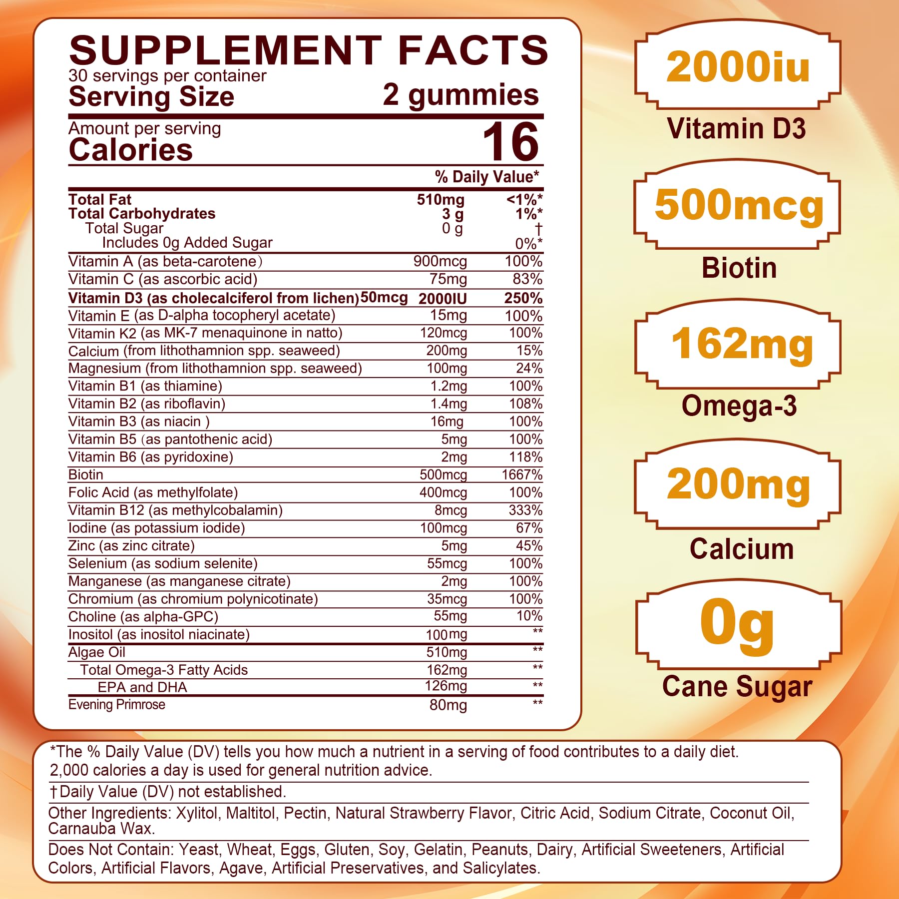 LILICARE Women's Multivitamin Gummies showing individual gummy