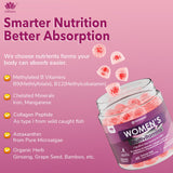 LILICARE Women's Multivitamin Gummies with fresh fruits in the background