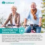 LILICARE Zinc Gummies 50mg with a measuring spoon
