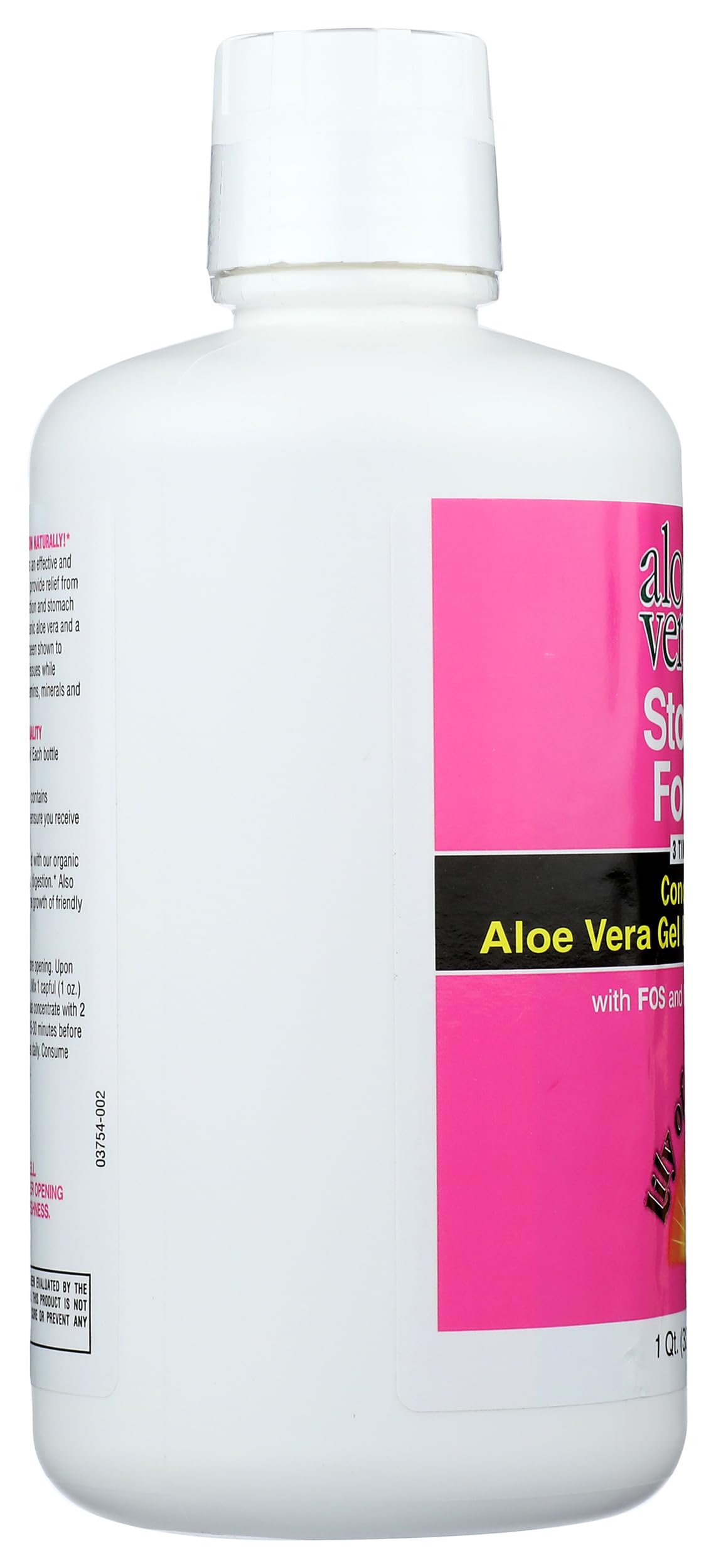 Lily Of The Desert Aloe 80 Organics Stomach Formula 32 Ounce label close-up