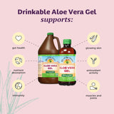Lily Of The Desert Aloe Vera Gel Juice 404g label close-up