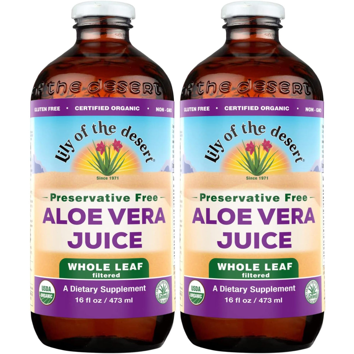 Lily Of The Desert Aloe Vera Juice 1842g front view