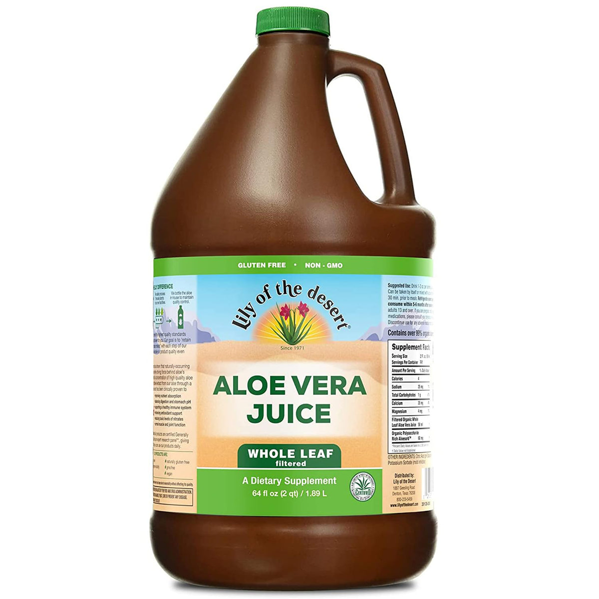 Lily Of The Desert Aloe Vera Juice 1996g front view