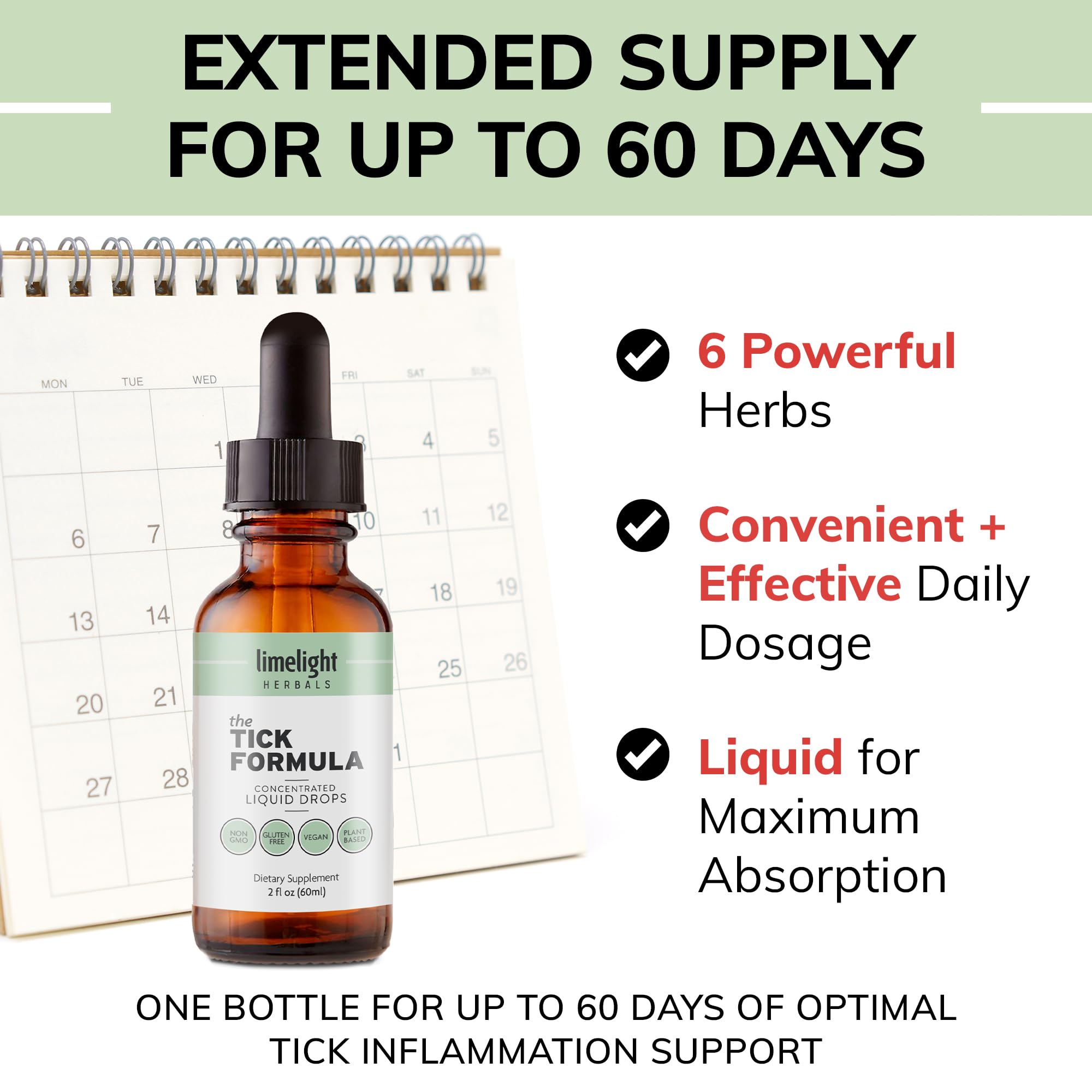 LIMELIGHT HERBALS Tick Formula Tincture 118g with herbs