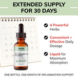 LIMELIGHT HERBALS Turmeric Curcumin Liquid Supplement back view
