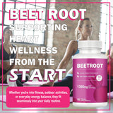 LIMYGOO Beet Root Capsules on a wooden table