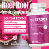 LIMYGOO Beet Root Capsules side view showing dosage