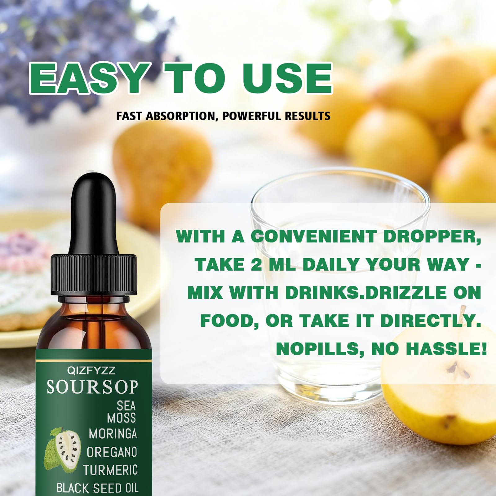 LIMYGOO Soursop Bitters Liquid Drops lifestyle scene