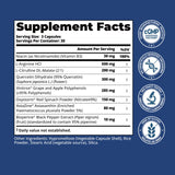 LincNutri L-Arginine Supplement with a glass of water
