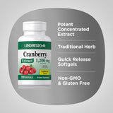 LINDBERG Cranberry Softgels side view of bottle